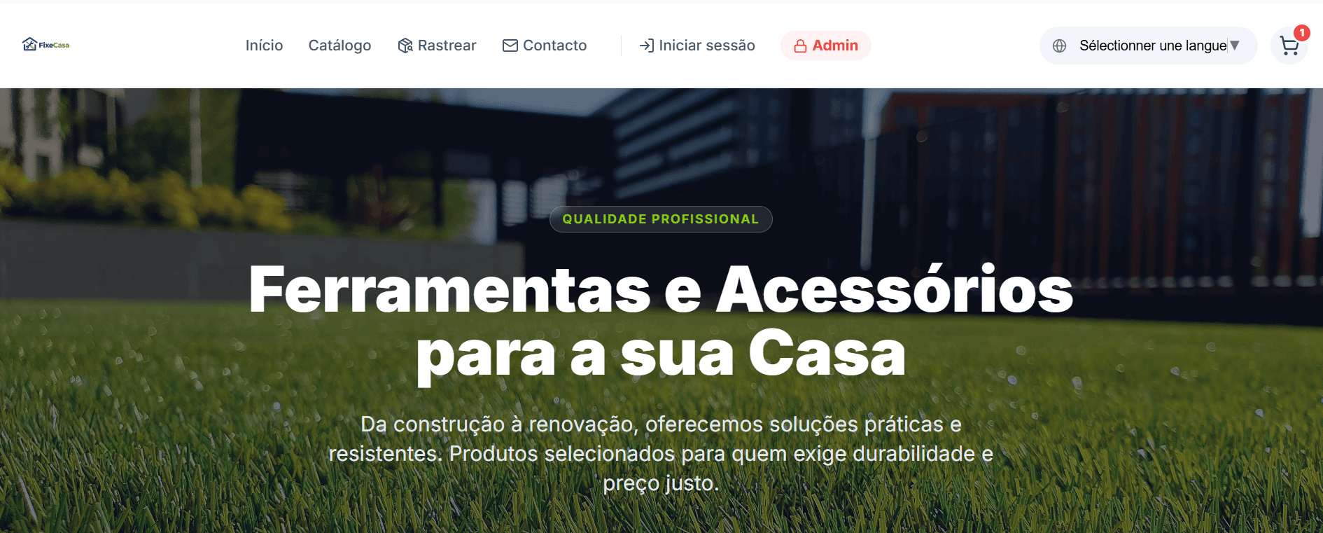 FixeCasa – App Web E-commerce d'Outillage Professionnel